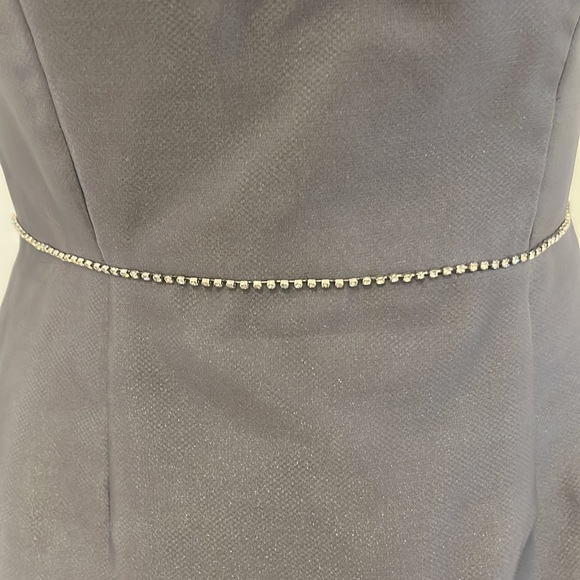 Sample NWT Lela Rose size 8 Suede Charcoal Gray- Organdy- Prisitine - Picture 7 of 9